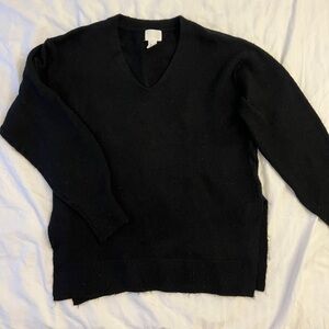 H&M Black V-Neck Women's Sweater